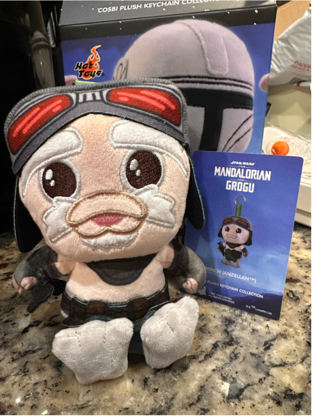 Hot Toys The Mandalorian and Grogu Series Cosbi 5.5" Cuddly Plush Pendant NO BOX